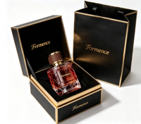 Botol Parfum Mewah Silinder Kaca 50ml Baru Tiba, Pompa Semprot, 100ml Logo Dapat Disesuaikan, Kotak Parfum Kosong Isi Ulang