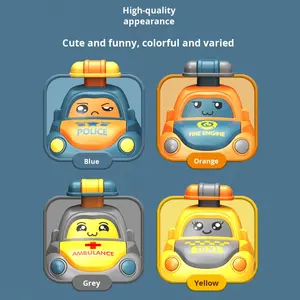 Cartoon Expression Press-Pull Back Truck Fun ABS Plastic Inertia Car for Kids Friction Toy Gift for Children's Driving Fun - Product Image 4