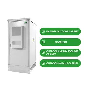 42u 27u outdoor electrical cabinet ip54 ip55 stainless steel waterproof battery enclosure Aluminum cabinet