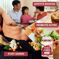 Complément alimentaire végétalien en gommes pour la prise de poids et l'augmentation de l'appétit, favorisant une masse musculaire saine et un développement musculaire, marque distributeur, 60 unités