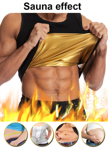 Plus Size <strong>Men</strong> <strong>Thermal</strong> Body Shaper Tummy Control Slimming <strong>Tops</strong> Sweat Sauna Waist Trainer Corset - Product Image 3