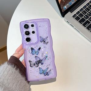 Diseño de mariposa brillante, accesorios resistentes a los arañazos, funda para teléfono móvil para S25 Ultra S24 S23 S22 S21 Plus S24 - Product Image 5