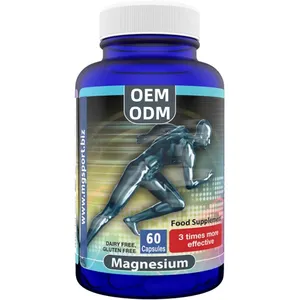 380mg de magnésium 60 portions Supplément de magnésium à haute absorption avec vitamine B6, vitamine E et vitamine D