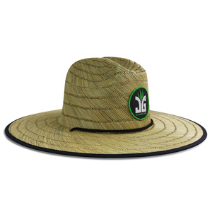 Cappello di Paglia Estivo Personalizzato HB0007 con Logo Stampato, Stile Americano, per Spiaggia, Surf e Bagnino - Product Image 2