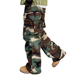 Pantalon Cargo Homme en Tissu Ripstop Décontracté, 100% Coton, Nouveau Modèle Camouflage, Coupe Oversize, Multi-Poches avec Patchs 3D, Vente en Gros - Product Image 2