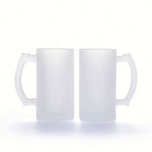Mug de 16 oz pour sublimation par transfert thermique, verre vierge à revêtement pour bière et vin, vente en gros aux États-Unis, sac OPP, articles promotionnels classiques, 16 oz - Product Image 1