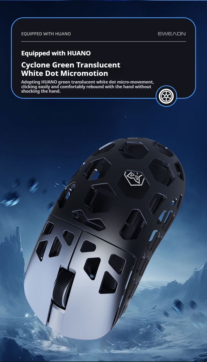 EWEADN L1マグネシウム合金RGBワイヤレスゲーミングマウス8K FPS軽量