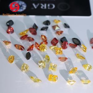 Certificado GRA Corte ovalado VVS Moissanite Piedra preciosa suelta Oro Amarillo Granate Naranja Rojo Moissanite 8 Corazón 8 Flecha - Product Image 6