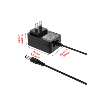 Myixi Phổ 100-240V 50-60Hz 12V 1A Power <span class=keywords><strong>Adapter</strong></span> với 5.5x2.1 5.5x2.5 AC cắm CE kép đầu ra cho 220V để 110V chuyển đổi - Product Image 6