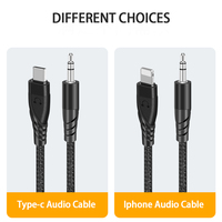 Cable de Audio AUX de 3.5mm a Tipo C con DAC Integrado de 16bit/48khz para iPhone 16 17, Auriculares y Altavoces, Calidad OEM