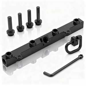 OEM Custom Precision <b>Metal</b> Manufacturing Prototype Aluminum K SERIES BLACK FUEL <b>RAIL</b> Kit High Flow Injection Fuel <b>Rail</b> - Product Image 1