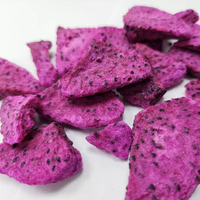 Groothandel Knapperige Gedroogde Rode Drakenvrucht Schijfjes Natuurlijke Gedroogde Rode Pitaya Gezonde Gedroogde Tropische Fruit