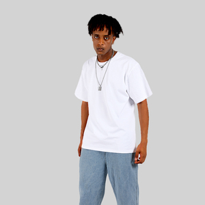 Camisetas de algodón lisas de cuello redondo para hombre, de alta calidad, de tejido grueso, personalizables al por mayor, para verano - Product Image 4