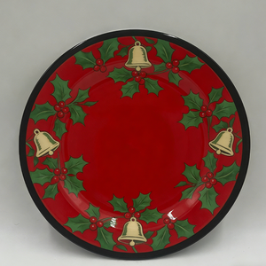 Plato <span class=keywords><strong>de</strong></span> Melamina con Diseño <span class=keywords><strong>de</strong></span> Reno Rojo para la Cena, Plato Principal y Platos <span class=keywords><strong>de</strong></span> Ensalada para la Fiesta <span class=keywords><strong>de</strong></span> Navidad - Product Image 5
