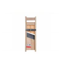 Verstelbare houten mandoline-snijder/rasp Eco-serie met handbeschermer - roestvrijstalen mes - handmatige groentesnijder - kartonnen verpakking - familiepakket