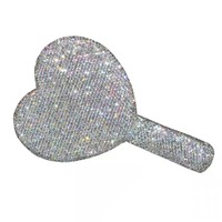 Miroir à paillettes diamantées pour maquillage et extensions de cils