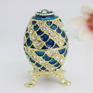 Boîte à bijoux en métal <span class=keywords><strong>imitation</strong></span> étain antique SHINNYGIFTS, œuf <span class=keywords><strong>de</strong></span> Pâques, boîte à bibelots, décoration d'intérieur, boîtes cadeaux, souvenir - Product Image 3