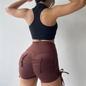 Lcool, Top corto sin mangas, sujetador de Yoga, camiseta Polo de secado rápido para mujer, Sujetador deportivo con botón frontal, camiseta sin mangas deportiva <span class=keywords><strong>Recer</strong></span> Back para mujer - Product Image 4