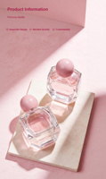 Nouvelle bouteille vide de parfum en verre transparent de 15 mm avec filetage, forme personnalisée, par l'usine Hongyuan, modèle HYXH2040, cinq couches