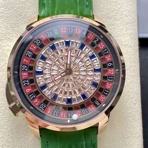 Reloj de Lujo para Uso Diario con Diseño de Ruleta y Correa de Cuero Elegante - Product Image 2
