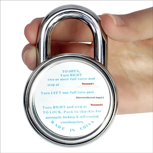 <span class=keywords><strong>Candado</strong></span> de Seguridad de 50 mm, Aleación de Zinc, Combinación Preestablecida de 3 Dígitos, <span class=keywords><strong>Candado</strong></span> de Disco Redondo, Sin Llaves - Product Image 6