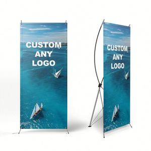 Stand de Exhibición Portátil y Resistente de PVC de 180x80cm para Ferias Comerciales, con Banner Impreso Personalizado - Product Image 6