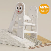 Tour d'apprentissage de cuisine pour tout-petits VSUCH, marchepied antidérapant pliable, chaise d'aide pour enfants pour le lavage et la cuisson