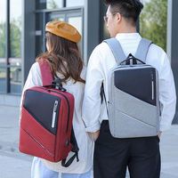 Sac à dos pour ordinateur portable tendance et imperméable, antivol, pour hommes et femmes, avec logo personnalisé, USB, sac d'école