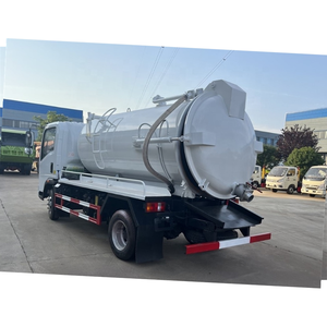 HOWO 5cbm Vacuum Fecal Waste Water Suction Truck Septic tank Truck Supplier - Product Image 4