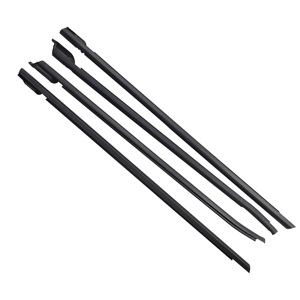4PCS Black <strong>Weatherstrips</strong> for Volkswagen Polo 2010-2022 Car Door Window Soundproof Windproof Waterproof Custom Cutting - Product Image 2