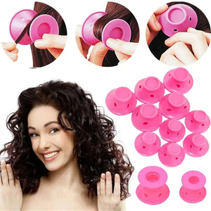Productos de Baño al por Mayor, 10 Piezas de Rizadores de Cabello sin Calor, Rodillos de Silicona Suave para Rizos, Herramientas de Peinado para Dormir - Product Image 4