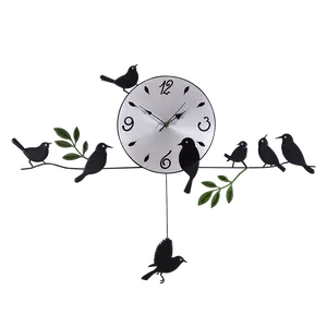 Decorative Outdoor Singing Bird Clock Thermometer, Singing Bird