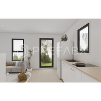 Serre préfabriquée PrefabX Flip-Mini-L20 entièrement configurée pour appartement, design moderne, construction écologique en bois.