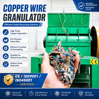 Machine de granulation de fil de cuivre de type sec pour le recyclage des câbles usagés et des fils de rebut