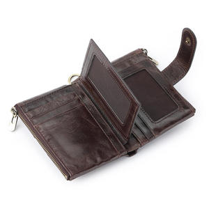 Cartera de Cuero Genuino Royal Bagger para Hombre, Monedero Pequeño, Tarjetero Mini, Portafolio Vintage, Portomonee con Cierre, Bolsillo Masculino - Product Image 3