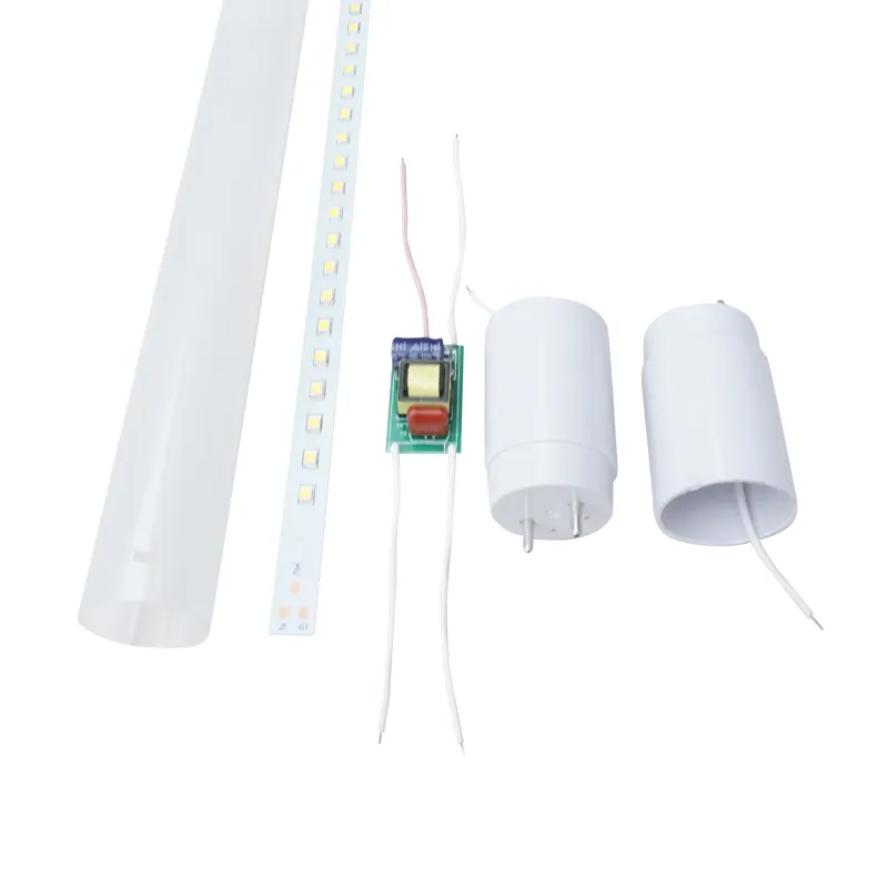 Tubo de led t8 de alta qualidade, 60cm, 120cm, 150cm, plástico, completo, tubo de luz