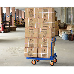 Chariot à plateforme en acier robuste 300-1500 kg avec roues de 4/6 pouces et poignée pliable pour entrepôt - Product Image 5