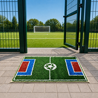 Gewebte Fußballrasenmatte, lichtbeständig, Mini-Fußballfeld-Teppich, PE PP Kunstrasen, Geschenk für Kinder, Spiel- und Ausstellungsmatte, individuell anpassbar
