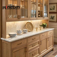 Meuble de cuisine en bois de style Shaker pour ferme australienne, avec profil Shaker et grain de bois, pour base de cuisine