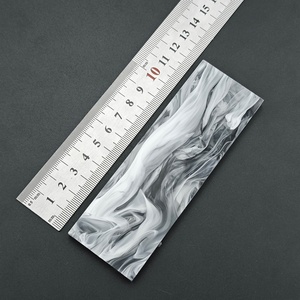 HUAAO <b>Acrylic</b> <b>Board</b> Carving Decorative Material 120 40 6.5mm Handle Scale Blank Marble Texture DIY Material Model 6901234599978 - Product Image 6