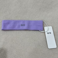 Bandeau de yoga large sans couture AITONG, couleur unie, tricoté, élastique, absorbant la transpiration, pour le sport