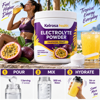 Poudre d'hydratation à marque privée, boisson électrolytique sans sucre, vitamines, sachets de poudre d'électrolytes pour l'hydratation