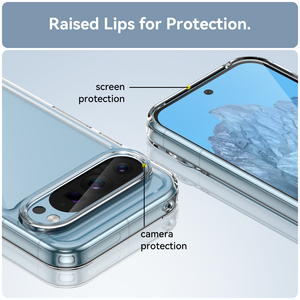 Para <span class=keywords><strong>Pixel</strong></span> 9 Pro Clear Case 2024, funda trasera de acrílico duro de parachoques de gel de TPU suave colorida 2 en 1 funda de teléfono para Google <span class=keywords><strong>Pixel</strong></span> 9 Pro - Product Image 3