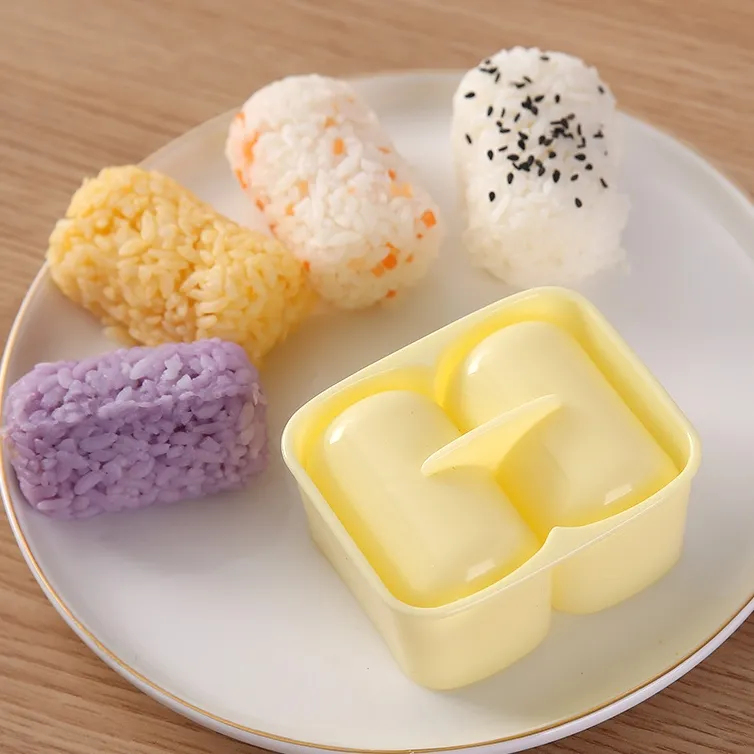 Molde cilíndrico para bolas de arroz, molde para sushi, fabricante de Bento para arroz para niños, herramienta para hornear DIY, molde para bolas de arroz
