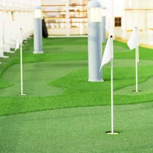 Mur de <span class=keywords><strong>gazon</strong></span> artificiel extérieur synthétique PP + <span class=keywords><strong>NET</strong></span> soutenu 4X25m hauteur de pile de 30mm pour l'aménagement paysager de tennis - Product Image 4