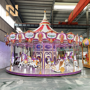 <span class=keywords><strong>Manège</strong></span> de Luxe à 24 Places en Forme de Chevaux, 9,5 m, pour Enfants et Adultes, Équipement d'Attraction pour Parc d'Attractions, Certifié CE, pour Centres Commerciaux Extérieurs - Product Image 1