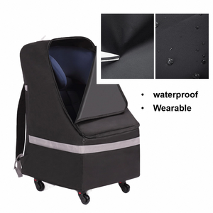 Bolsa de asiento de coche acolchada con ruedas Protege el asiento de coche de tu hijo durante todos tus viajes - Product Image 2