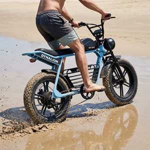 Bicicleta Eléctrica Todoterreno con Llantas Anchas para Todas las Estaciones, Batería de 48V 16Ah, Bicicleta Eléctrica Vintage Scrambler para Explorar la Playa y la Nieve - Product Image 4