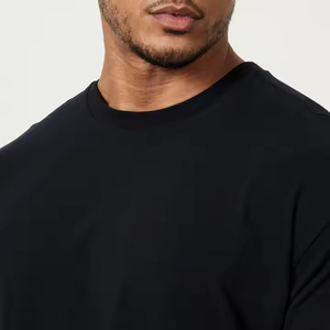 เสื้อโอเวอร์ไซส์สำหรับผู้ชายเสื้อโอเวอร์ไซส์ผ้าคอตตอนพิมพ์ลายการระเหิดแบบธรรมดาเสื้อยืดพิมพ์ลายถักสำหรับนักออกแบบวิ่ง - Product Image 3