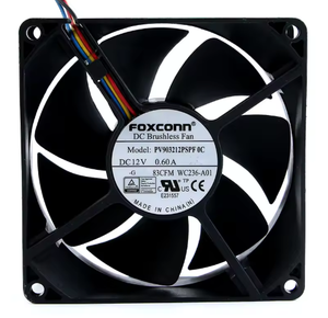 Ventilateur de châssis <span class=keywords><strong>Dell</strong></span> à quatre fils, contrôlé par la température, Foxconn PV903212PSPF 0C/0B/0A 12V 0.60A 92*92*32MM 9CM, neuf et d'origine - Product Image 2